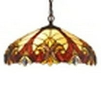 CHLOE Lighting ADIA Tiffany-style 2 Light Hanging Pendant Fixture 18" Shade