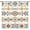 Abstract Style_1, variant on Boho Mid Century Curtains, Orange Spring Summer Palm Leaf Sun Abstract Modern Minimalism Window Treatments for Living Room Bedroom Kitchen 2 Panel Sets, 63x63 Inch Blackout
