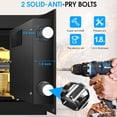thumbnail image 3 of Small Safes for Home Use, Digital Security Safe Box with Combination Lock, Spare Keys and Removable Shelf, Steel Lock Box Money Safe for Document Cash Medicine Valuables 12.2" W x 7.87" D x 7.87" H, 3 of 6