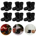 thumbnail image 3 of 7 pares de zapatos de Santa Claus modelo mini botas decorativas adornos de vestuario de muñecas, 3 of 5