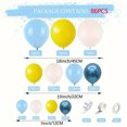 thumbnail image 2 of Kit de arco para globos, 86 unidades, azul, amarillo y blanco, verano tropical, 2 of 2