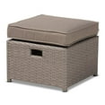 thumbnail image 2 of Bowery Hill Modern Grey Fabric and Grey Finished 6-Piece Patio Set, 2 of 8