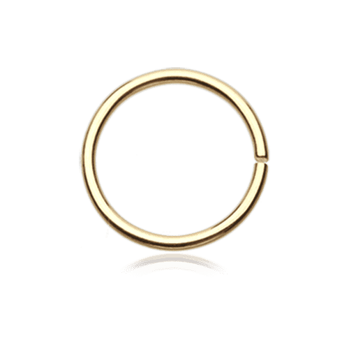 Gold PVD Basic Steel Bendable Nose Hoop