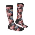 thumbnail image 3 of Daiia Sports Socks Rose Flowers Printed Novelty Crew Socks for Men Women Knee High Socks Cotton Socks Soft & Breathable Support Unisex Socks, 3 of 9