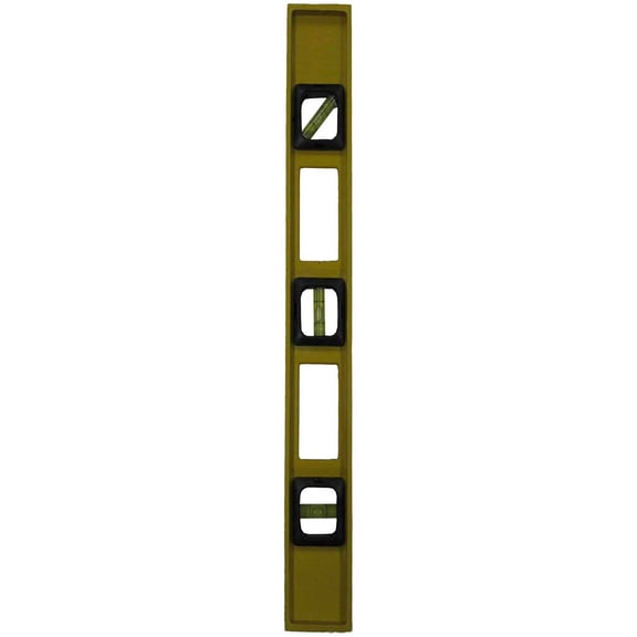ToolUSA 16" (40.6 cm) Construction Level | Durable Plastic with Ruler Markings | 3 Center-Bubble Vials | Lightweight Design For Easily Transport & On-The-Go Measurements