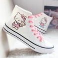 thumbnail image 4 of Zapatos de lona de Hello Kitty para mujer, Zapatillas altas antideslizantes, informales, vulcanizadas, regalos, 4 of 4