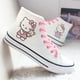 thumbnail image 4 of Zapatos de lona de Hello Kitty para mujer, Zapatillas altas antideslizantes, informales, vulcanizadas, regalos, 4 of 4