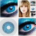 thumbnail image 4 of AMARA Anime Cosplay lentes de contacto de Color para ojos, Azul, Negro, lentes de Halloween, contactos coloridos anuales, 4 of 4