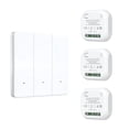 thumbnail image 1 of Wireless RF433mhz Remote Control Switch 1/2/3 gang Waterproof Push Button Switch, 1 of 8