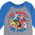 thumbnail image 3 of Paw Patrol - Americana - Be Happy, Be Free - Toddler & Youth Raglan Graphic T-Shirt, 3 of 5