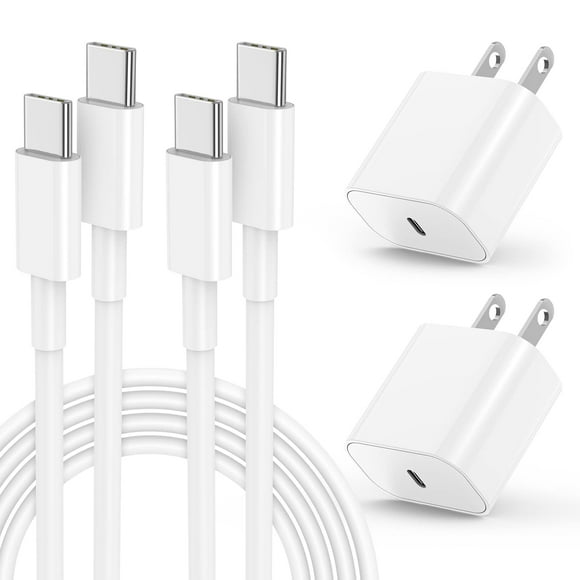 Kit de cargador para iPhone 16/15 con cargador rápido de 20 W y cable de 3 m