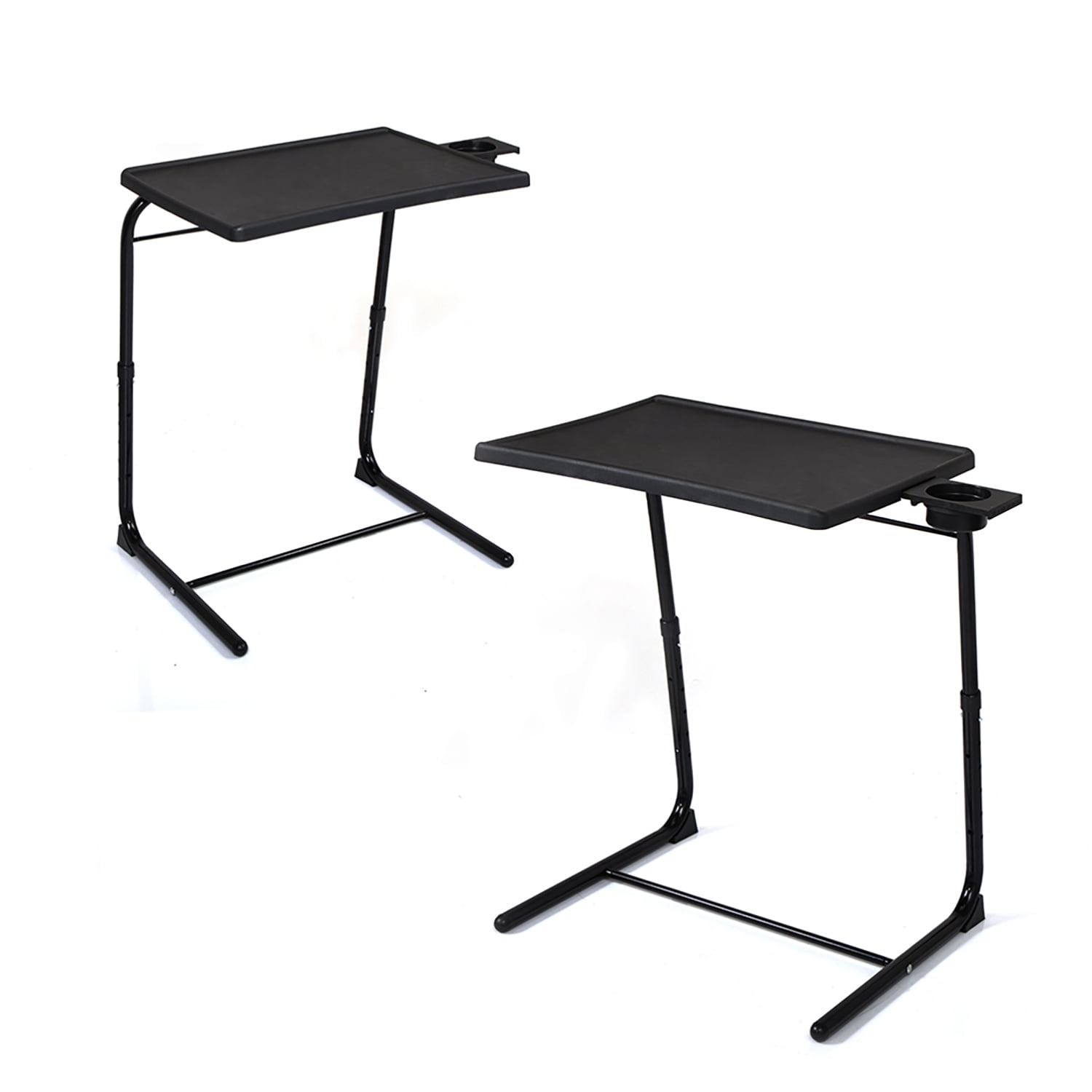 Kadyn Set of 2 Portable Computer Table Office Desk Height & Angle Adjusting Furniture, Black Writing Workstation Kadyn Set of 2 Portable Computer Table Office Desk Height & Angle Adjusting Furniture, Black Writing Workstation