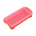 thumbnail image 2 of Kafsov High-Capacity Plastic Pencil Boxes with Snap-Tight Lid - Stackable and Stylish Office Supplies Organizer for Desk Pink, 2 of 8