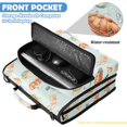 thumbnail image 6 of Zipper Binder with Shoulder Strap 2 inch 3 Ring Waterproof File Folder Organizer Bag 500 Sheet Turtles Seahorses and Fish Pattern, 6 of 8