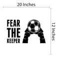 thumbnail image 4 of Sports Wall Decals for Boys Bedroom - Goalkeeper Gloved Hands are Holding Soccer Ball Ball DIY & Creativity Boy Girl Bedroom Wall Sticker - Size: 20 In x 12 In, 4 of 4