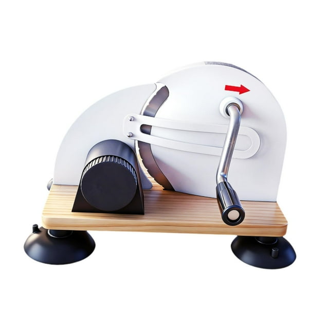 DOLITY Trancheuse à Pain Manuelle avec Manivelle Outil de Cuisson Premium Ajustable Blanc