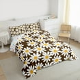 thumbnail image 3 of Feelyou Vibrant Groovy Floral Full Size Comforter Sets, Rustic Farmhouse Botanical Bedding Comforter Set, Teen Kid Child Reversible Bedding Sets, Ultra Soft Home Decor, 3-Piece, 3 of 8