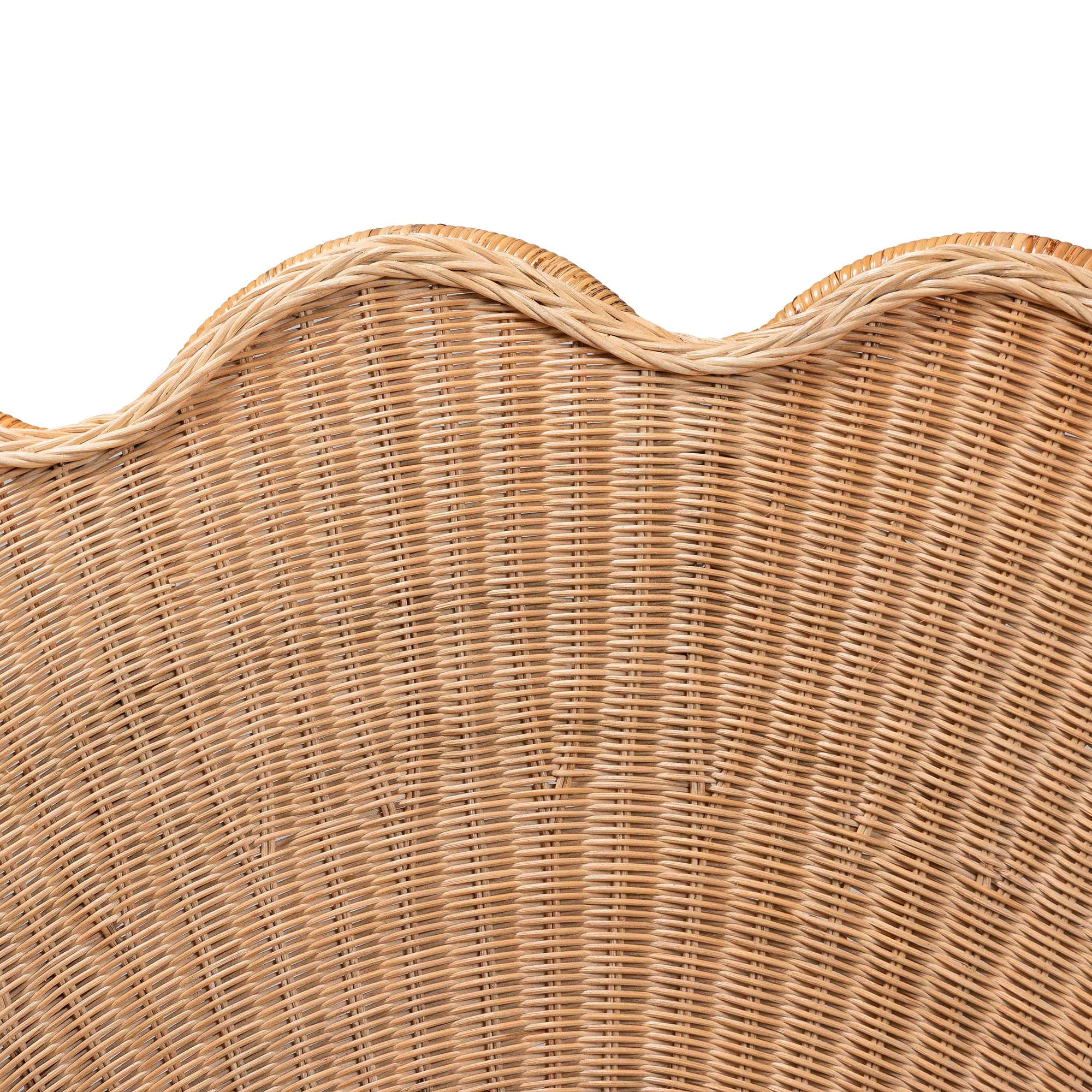 bali & pari Callias Boho Wall-Mounted Headboard, Queen, Natural Brown