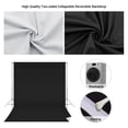 thumbnail image 4 of 6.6 * 9.8ft Bi-Color Photography Backdrop Background Screen Washable Polyester-Cotton with 3pcs Backdrop Clamps, 4 of 8
