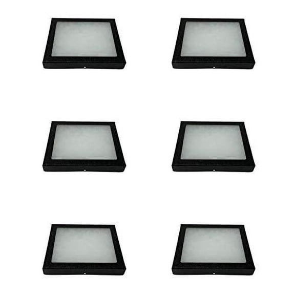 6 Pack of Riker Display Cases 5 x 6 x 3/4 for Collectibles, Arrowheads & More