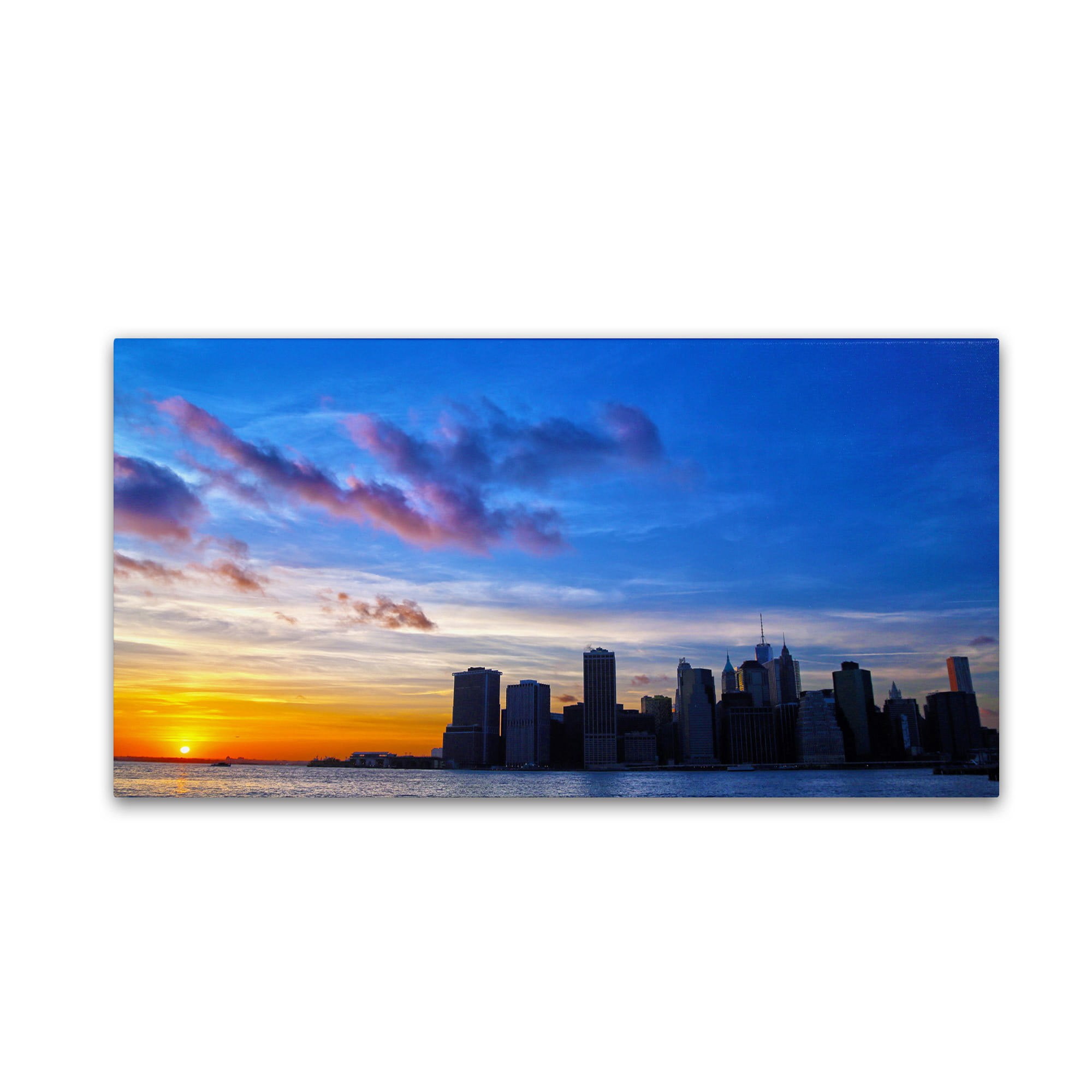 Trademark Fine Art "NYC Sunset" Canvas Art by CATeyes