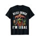 thumbnail image 1 of Camiseta del 4 de julio - [100 % algodón] Camiseta de manga corta de algodón "Relájate, gringo, soy legal, lagarto mexicano" para hombre y mujer - Celebraciones del Día de la Independencia, 1 of 6