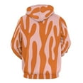 thumbnail image 4 of Abstract Orange Coral Art Print Oversized Hoodies For Woman Pullover With Pocket Comfortable Fation Pullover Hoodie S-5XL, 4 of 4