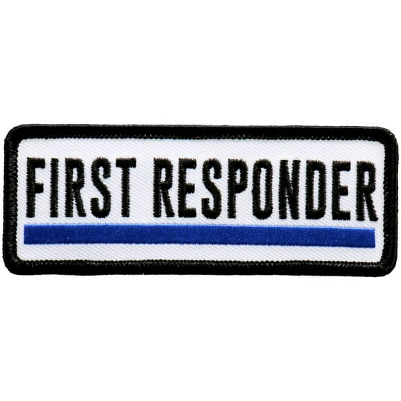 Hot Leathers PPL9743 4 Inch First Responder Blue Line Patch 4 Width x 2 Height Inches