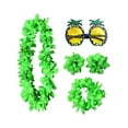 thumbnail image 3 of Conjunto de traje de collar hawaiano Yuyangstore vestido de mujer verde, 3 of 8