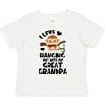 thumbnail image 3 of Inktastic Monkey I Love Hanging out with My Great Grandpa Boys or Girls Toddler T-Shirt, 3 of 5