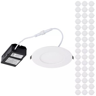 6 Inch LED Recessed Lights – 6 Pack, Dimmable, 3000K Warm White, 12W 800LM, Easy Install