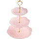 thumbnail image 1 of Soportes para pasteles de dulces, bandejas de cerámica para cupcakes de 3 niveles, niveles de postre para fiestas, bodas, cumpleaños, 1 of 5