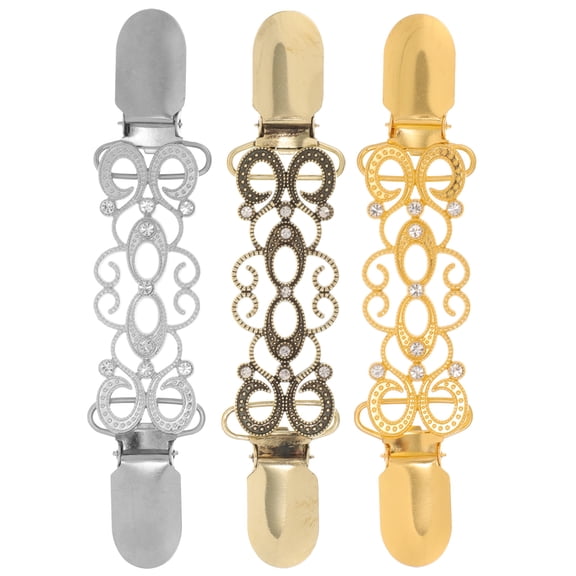 LEORX Coat Closures Clasps Metal Ancient 3Pack