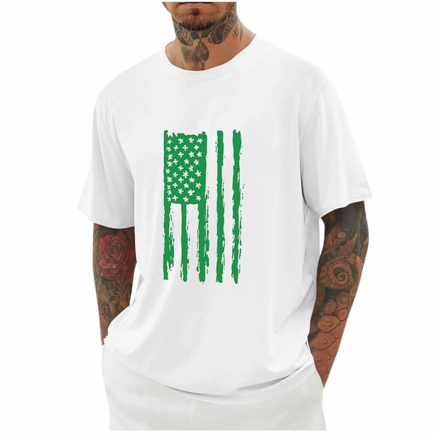 Tops para hombre, blusas y camisas de cuello redondo y manga corta para hombre, blusas casuales de moda con cuello redondo y manga corta para hombre, blusas para hombre