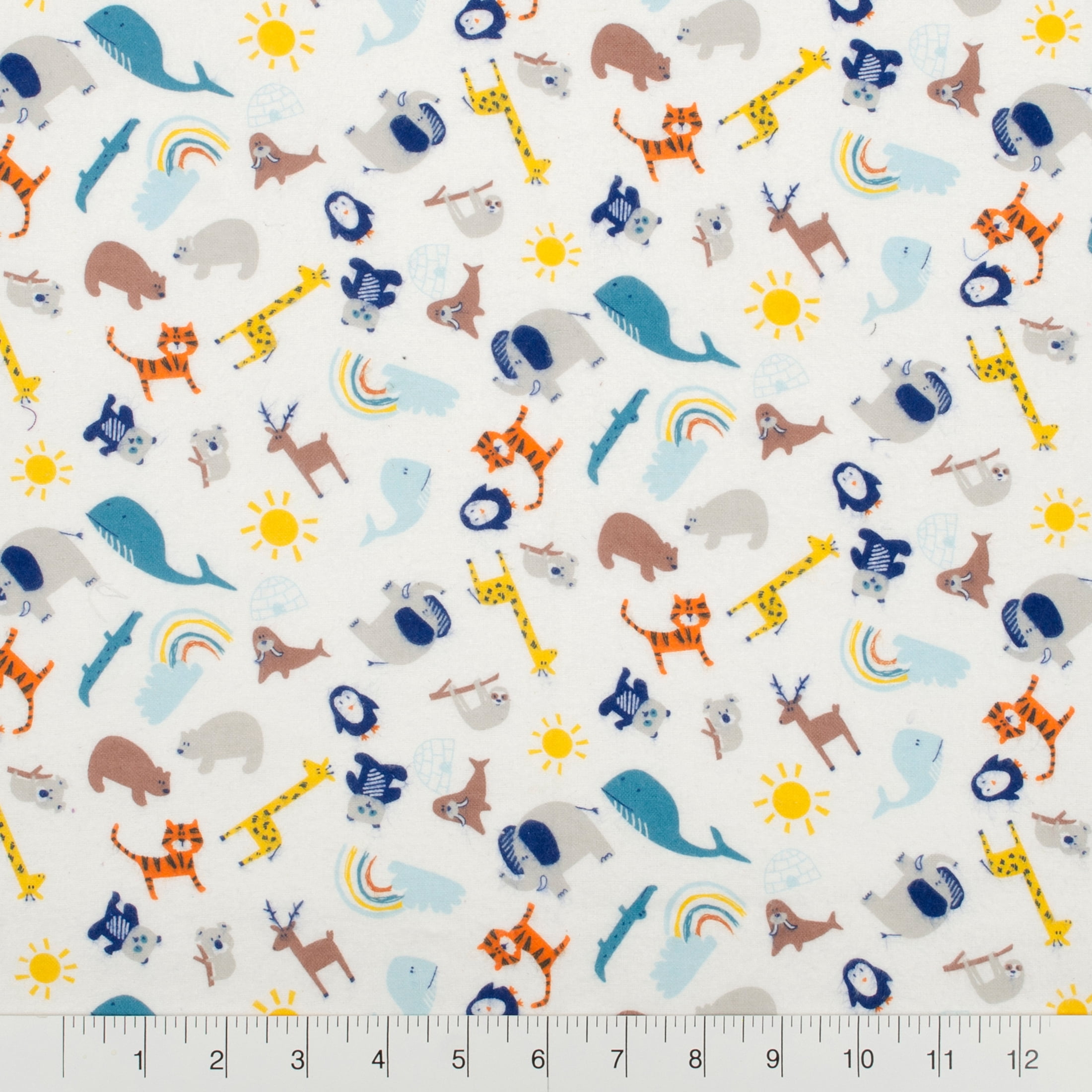 Little Feet Boutique Adventure Awaits 18"x21" Cotton Flannel Precut Multi 33 Pieces