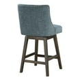 thumbnail image 5 of Granville 26" Swivel Counter Stool  in Navy Fabric with Gray Legs, 5 of 8