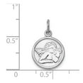thumbnail image 3 of 14k White Gold Polished Angel Charm, 3 of 3