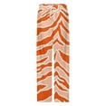 thumbnail image 4 of Tiger Print Orange Women's Pajamas Pajama Pants Women's Sleepwear Lounge Sleep Bottoms Stretch with Pockets, 4 of 7