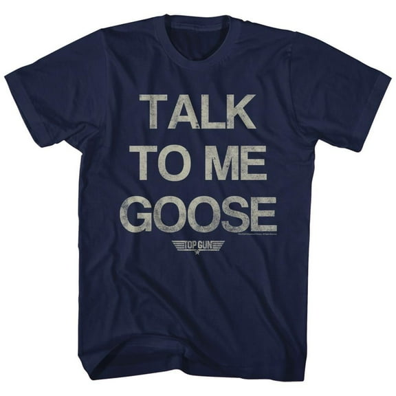 Top Gun Talk Goose Navy Adult T-Shirt 4Xl
