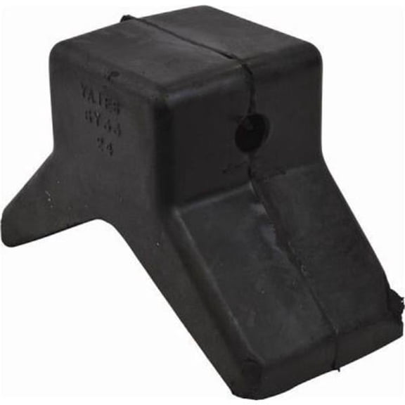 Attwood Mari 112011 3 x 3 in. Y-Stop Rubber Block, Black