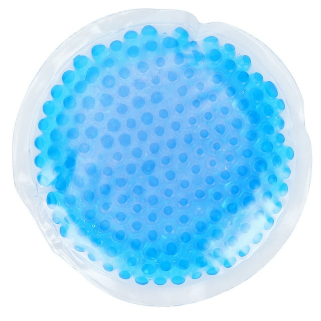 Compresse Froide en Gel, Pack de Gel Réutilisable Forme Ronde Pack de Gel Portable pour la Beauté et les Soins Personnels Bleu m 10 X 10cm / 3.9 X 3.9 Po