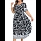 thumbnail image 3 of Vestido de Verano Holgado Informal de Corta con Corte A y Corte en A para Mujer, Talla Grande y Negro XXXL, 3 of 8