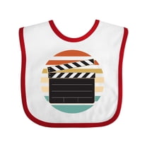 Inktastic Movie Film Clapboard Boys or Girls Baby Bib