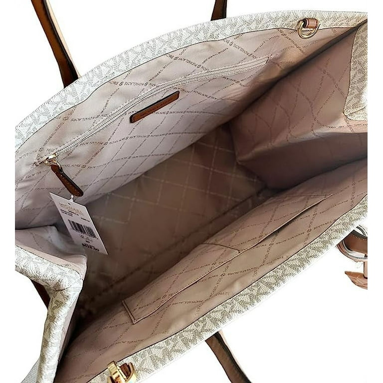 Michael Kors Mirella Large Vanilla PVC North South Tote - Walmart.com