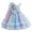 Blue, variant on Toddler Girls Rainbow Tutu Dress Bow Birthday Princess Pageant Gown, Sizes 4-5