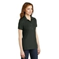 thumbnail image 4 of Port Authority Ladies Stretch Pique Polo-S (Grey Smoke), 4 of 6