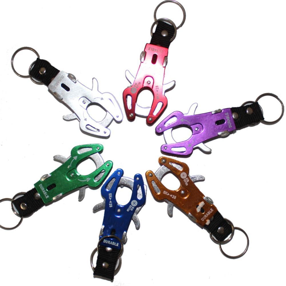 Color Random Tiger Buckle Climb Hook Carabiner Clip Lock Key Chain Key Ring 1Pc 