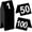 White Number, variant on 100 Pcs Acrylic Table Numbers 1-100 Double Sided Minimalist Restaurant Wedding Table Tent Cards for Party Event Banquets Wedding Reception, 2.5 x 2 x 1.6 Inch(Black Number)