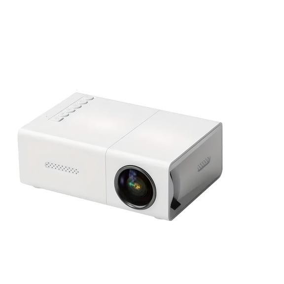 GJX 2026 New Mini Hd Led Projector,3D Portable Projector with Wifi and - Black Or White Optional for Home Theater,Gaming,Outdoor Movie Nights,Office Presentations.
