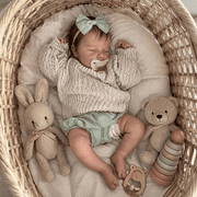 Lifelike Reborn Baby Dolls-20Inch Realistic Newborn Baby Doll Soft Cloth Body Real Life Baby Dolls with Gift Box for Kids Age 3+